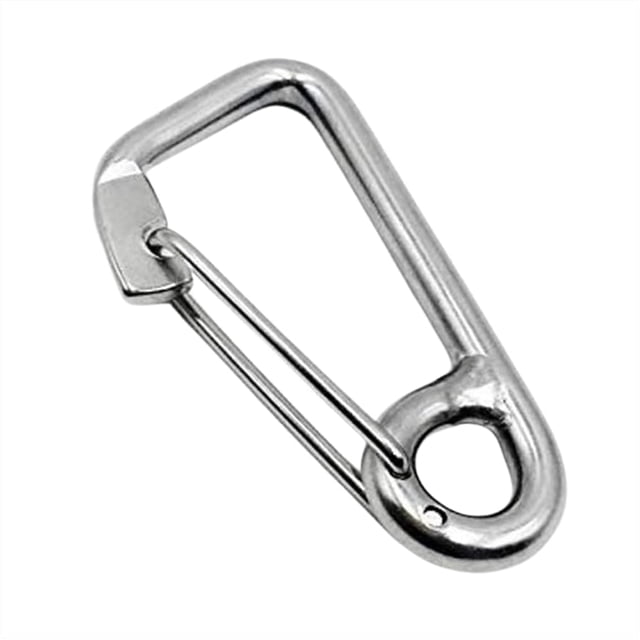 MARINE CITY Carabiner Spring Snap Hook – 316 Stainless Steel, Quality, Rustproof, Lightweight, 2 inch for Keys, Water Bottles, RVs, Boats (Pack of 1)