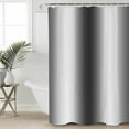 thumbnail image 2 of Small Stall Shower Curtain 36x78 Inch Narrow Half Size Gray White Bath Curtains Bathroom Decor Modern Gradient Geometric Waterproof Fabric Shower Curtain Set with Hooks 36 Inch, 2 of 6