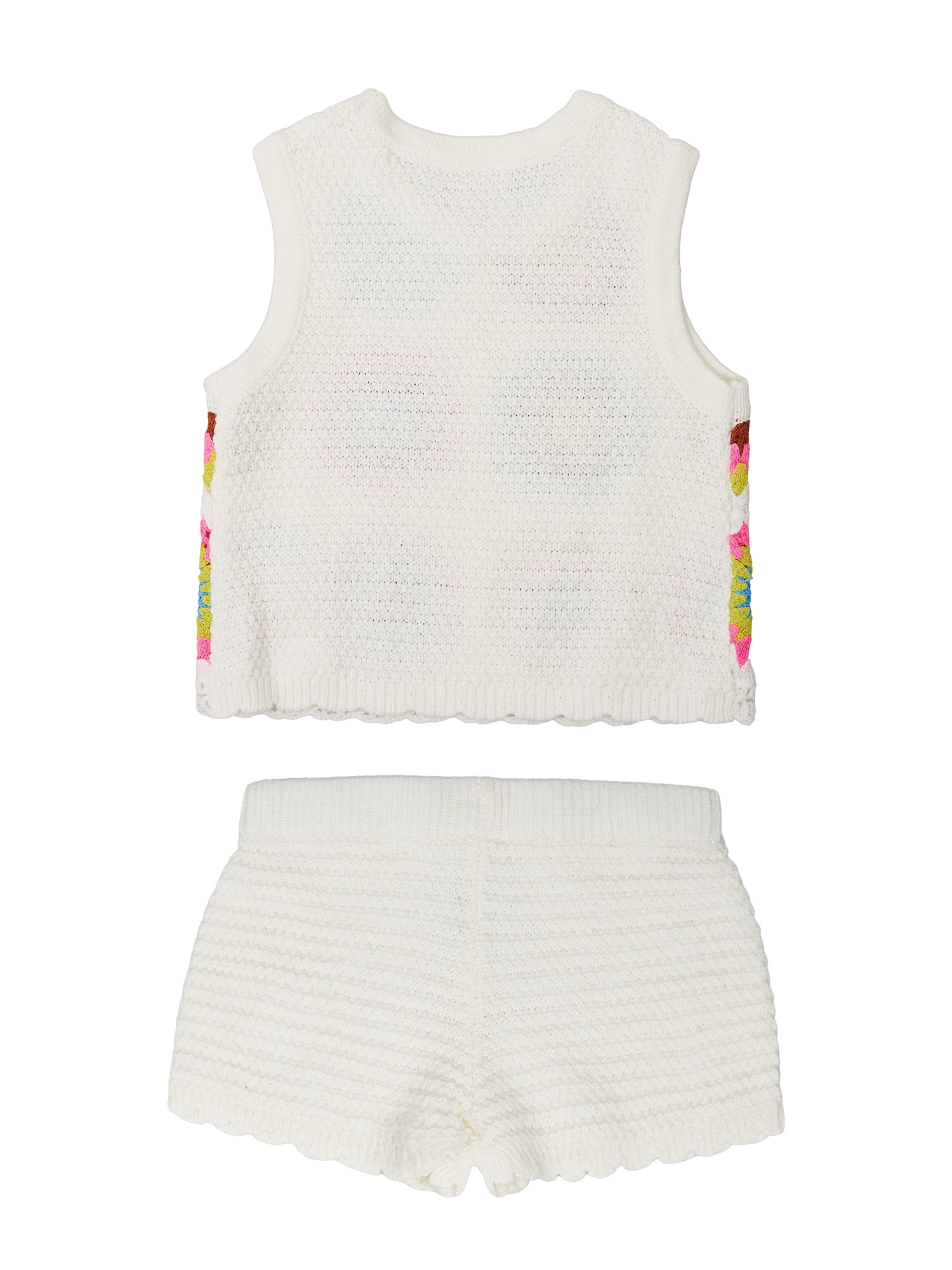 Wonder Nation Toddler Girl Crochet Tank and Short Set, Sizes 12M-5T
