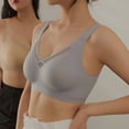 thumbnail image 7 of FchengtaiS Seamless Wireless Bras for Women V-Mesh Push Up No Underwire Comfort Bras Full Coverage Everyday Bra, 7 of 7