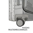thumbnail image 5 of Maletas de Viaje 20 y 26 Pulgadas con Ruedas y Mochila para Equipaje de Mano y Cabina 10 kgs Candado TSA Plata con Vivos Negros ROLLWAY RW-LU03, 5 of 5