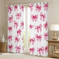 thumbnail image 2 of Manfei Kids Teens Girls Cartoon Pink Ribbon Bow Black Out Curtains,Cute Bow Knot Curtains Pack of 2 (42x63 Each),Dreamy Princess Bowtie Bedroom Curtains,Luxury Bedroom Decor, 2 of 6