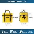 thumbnail image 2 of Nevera térmica Lanedo Lunch Soft Cooler para 20 latas, con aislamiento, color naranja, 2 of 7
