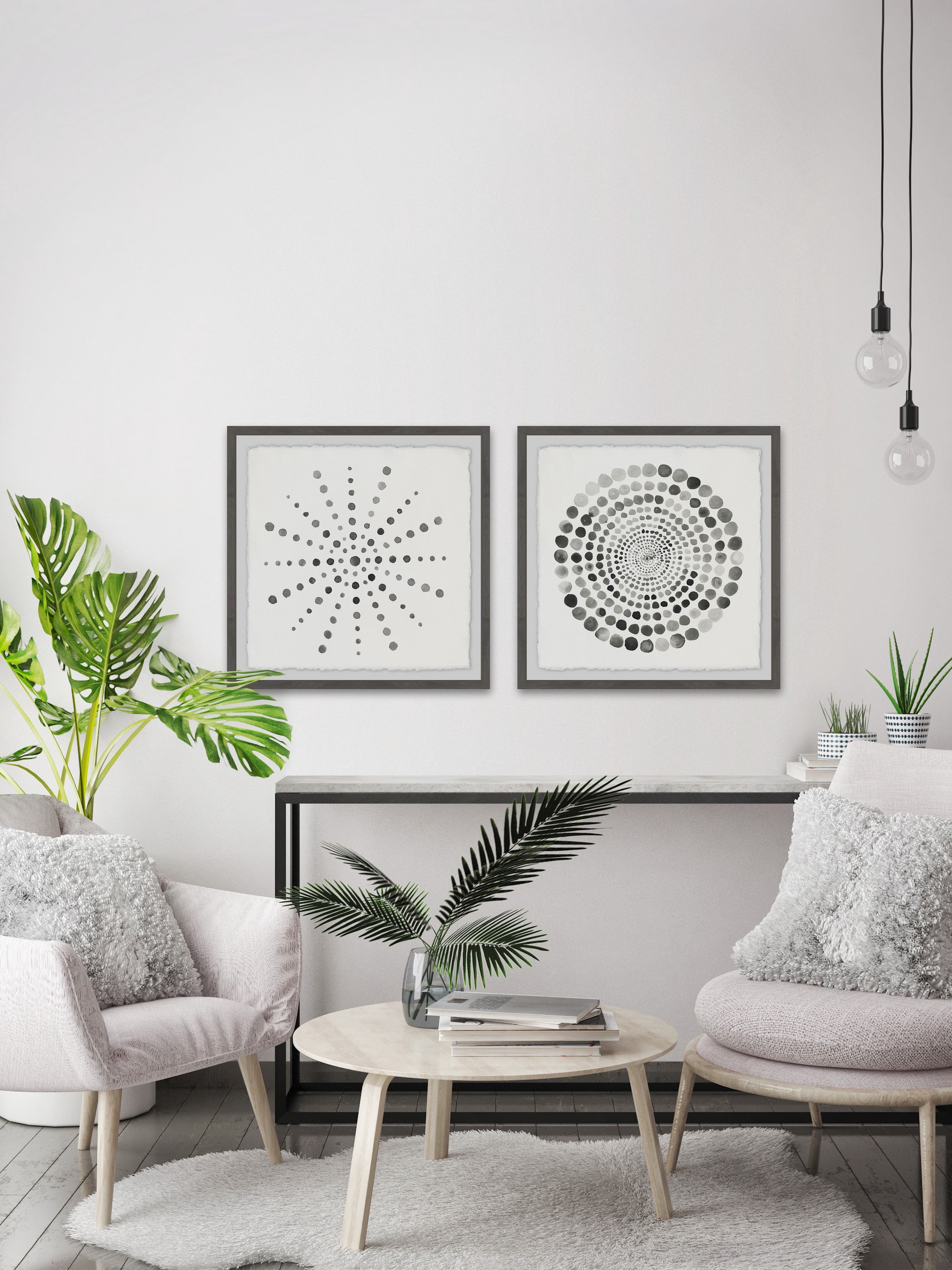 Marmont Hill Dotted Portal Diptych, Art Prints, 48.00" x 1.50"