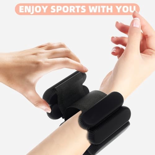 Jointown Adjustable Ankle Weights for Women Men,Wrist Weights set for Walking Running,1 Pair (1Lbs Each) Silicone Workout Weights for gym fitness, Jogging,yoga,pilates,strength training,physical