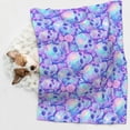 thumbnail image 6 of Yiaed Blue Skull Daisy Print Dog Blankets-Cat Blanket Washable for Couch Protection,Puppy Blanket, Soft Plush Reversible Throw Furniture Protector-Large, 6 of 8