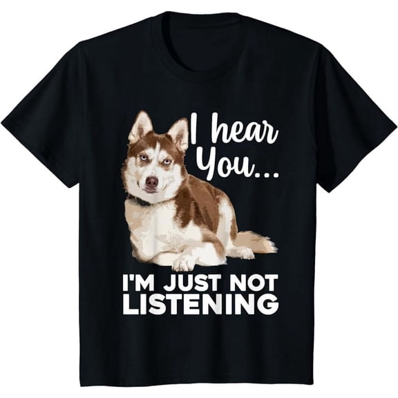 Funny Husky Dog Art For Men Women Kids Siberian Husky Lover T-Shirt