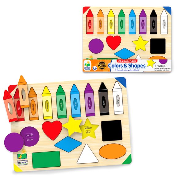 El viaje de aprendizaje: Levantar y aprender colores y formas del rompecabezas - Juguetes y actividades preescolares para niños de 3 años en adelante - Juguete educativo galardonado