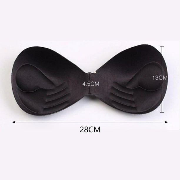 2 Pairs Silicone Bra Inserts Self-Adhesive Bra Pads Inserts Removable Sticky  Breast Enhancer Pads Breast Lifter For Women 