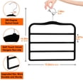 thumbnail image 3 of Organizador de armario CLODSPAC, 4 capas, de terciopelo, para pantalones, 2 unidades, 3 of 8