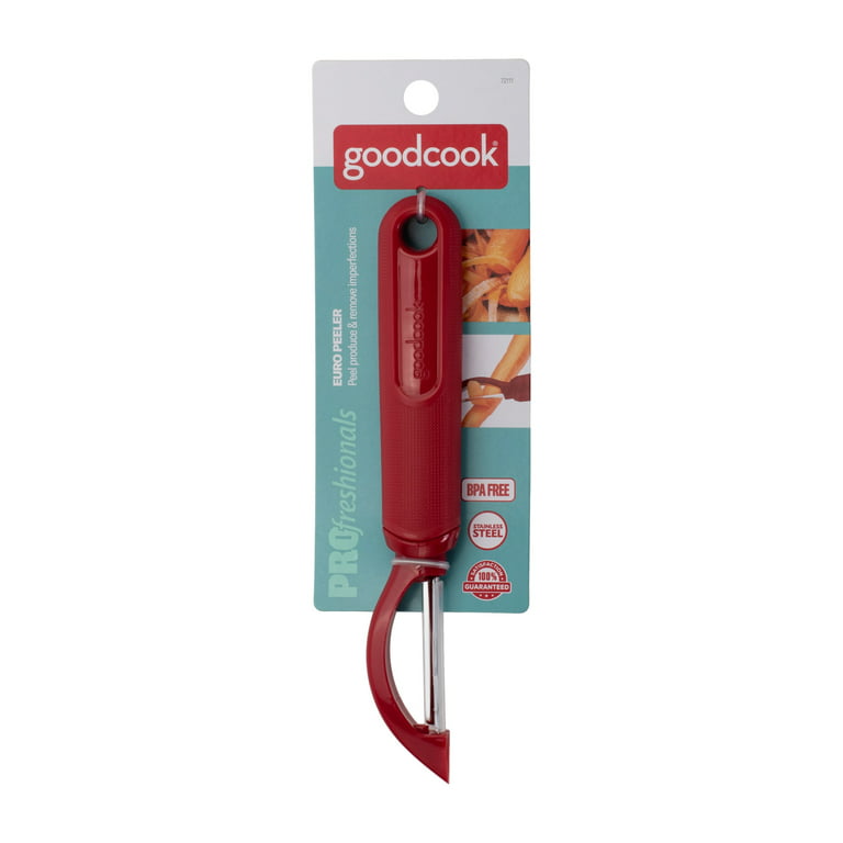 GoodCook PROfreshionals Fruit and Veggie Swivel Peeler, Red 