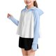 thumbnail image 2 of Chaquetas y abrigos casuales con capucha de manga larga para niños Chaqueta de protección solar con cremallera de manga larga para niños Ropa de protección solar para exteriores para niños de tallas m, 2 of 9
