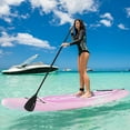 thumbnail image 2 of Goplus 10' Inflatable SUP Board, Portable Paddle Board with 5D rings Stand Up Paddle Board for Youth & Adult Pink, 2 of 10