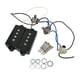 thumbnail image 1 of Pastillas para guitarra eléctrica, pastillas humbucker para guitarra, puente para bajo negro, pastilla pasiva para reemplazo de instrumentos musicales, 1 of 8