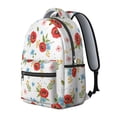 thumbnail image 2 of Pioneer Flower Floral Print Pattern Backpack for School, Cute School Bag with Adjustable Shoulder Straps and Padded Back, 15.3"x11"x7.1", 2 of 5