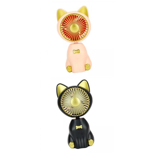 2x Ventilador de escritorio Ventilador personal Ventilador eléctrico USB para dormitorio de escritorio Macarena Ventilador de escritorio pequeño