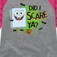 thumbnail image 3 of SpongeBob SquarePants - Did I Scare Ya - Girls Shirt Tail Raglan, 3 of 6
