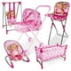 thumbnail image 1 of Doll Stroller Toy, Doll Accessories, Doll Stroller High Chair Rocking Chair Swing For Dolls Best Swing Swing, 5-piece set, 1 of 1