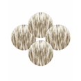 thumbnail image 7 of 15 Inch Round Placemats Set of 4, Brown Beige Vintage Non Slip Heat Insulation PP Table Mats, Retro Abstract Art Washable Place Mats for Kitchen Dining Party Table Decor, 7 of 7