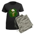 thumbnail image 5 of CafePress - Irish Skull Women's Dark Pajamas - Women's Short Sleeve Print T-Shirt and Pants Dark Cotton Pajama Set, 5 of 7