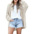 thumbnail image 2 of ZSQDM Women's Crochet Cardigan Light Loose Sweater Cardigan Men Sweater for Women Crewneck Soft Loose Fit Basic Knit Pullover Sweaters Top Outfits Cropped Sweaters for Women（Xl）, 2 of 8