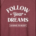 thumbnail image 3 of Instant Message - Follow Your Dreams - Women's Lightweight French Terry Long Sleeve Shirt, 3 of 6