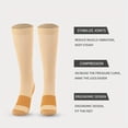 thumbnail image 3 of 3pairs Copper Compression Socks For Blood Circulation 15-20mm Hg Compression Socks For Women And Men, 3 of 4