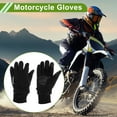 thumbnail image 2 of Guantes de ciclismo de dedo completo para mujer, guantes de motocicleta para escalar, motorizar, ciclismo, forro polar doble, negro, talla única, 2 of 6