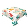 thumbnail image 2 of YFYANG Square Polyester Table Cloth, 54" x 54" Reusable Table Cover Kitchen Dining Room Cartoon Flower Doodle Decorative Tablecloths for Tables of 2-4 People, 2 of 8