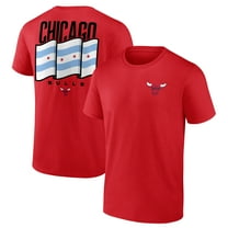 Men's  Red Chicago Bulls Clutch T-Shirt