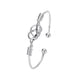 thumbnail image 1 of Nudo geométrico mujeres pulsera lindo diseño ajustable pulseras de plata para las mujeres niñas, 1 of 7