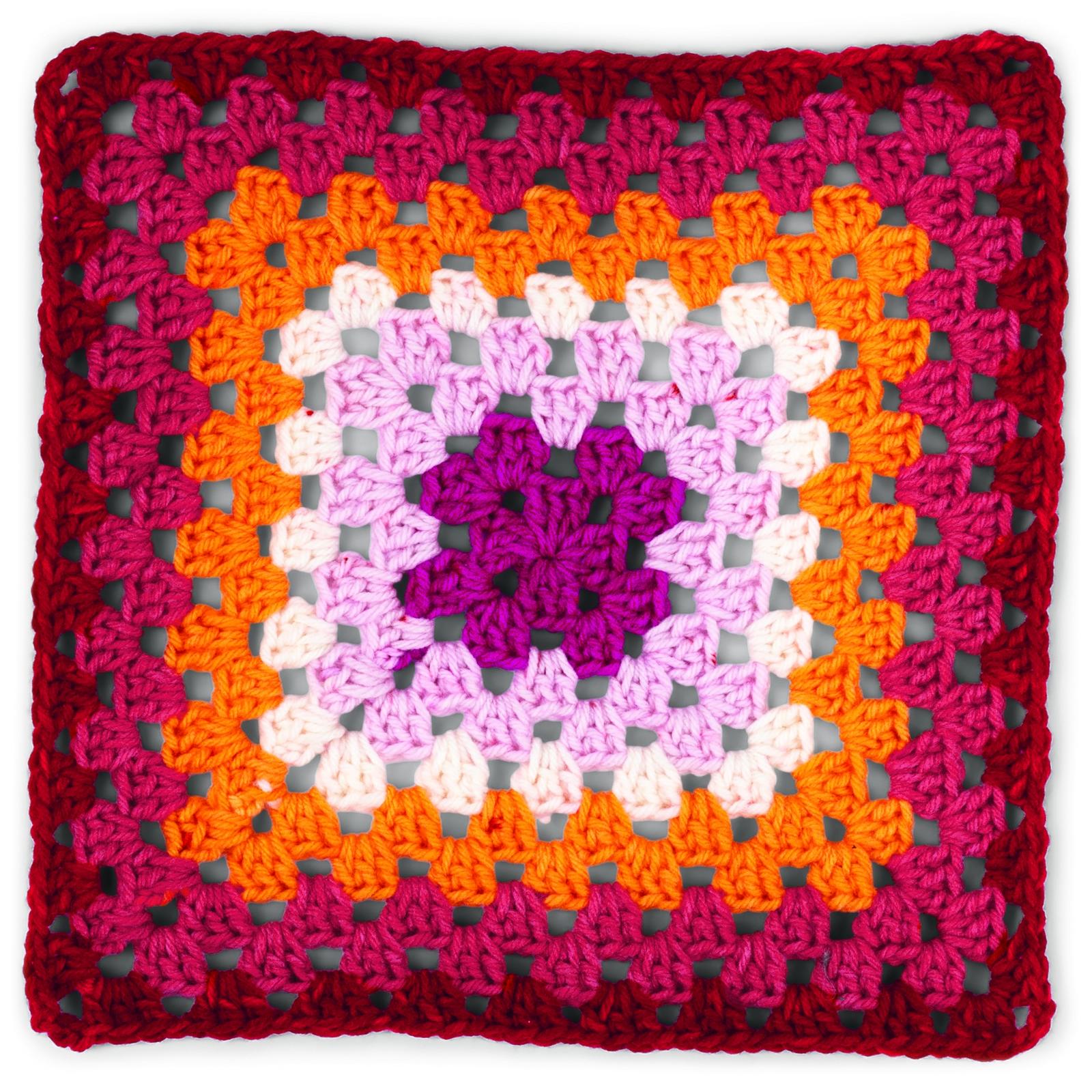 Red Heart® All In One Granny Square Grande™ #4 Worsted (Medium) Acrylic Yarn, Fantabulous 8.8oz/250g 440 Yards (3 Pack)