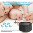 thumbnail image 4 of Letsfit T126L White Noise Machine with 14 Soundtracks and Night Light for Baby, 4 of 9