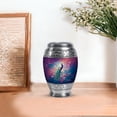 thumbnail image 7 of JAGASY Peacock Tiny Urn for Sister, Purple Urns for Human Ashes keepsake, Cherry Blossom & Pink Flowers Decorative Urns for Siblings, Small Cremation Urn for Brother, (3 Inch), 7 of 7