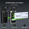 thumbnail image 3 of Walkie Talkies Retevis RB66S, paquete de 10 con pantalla LCD y linterna, 3 of 9