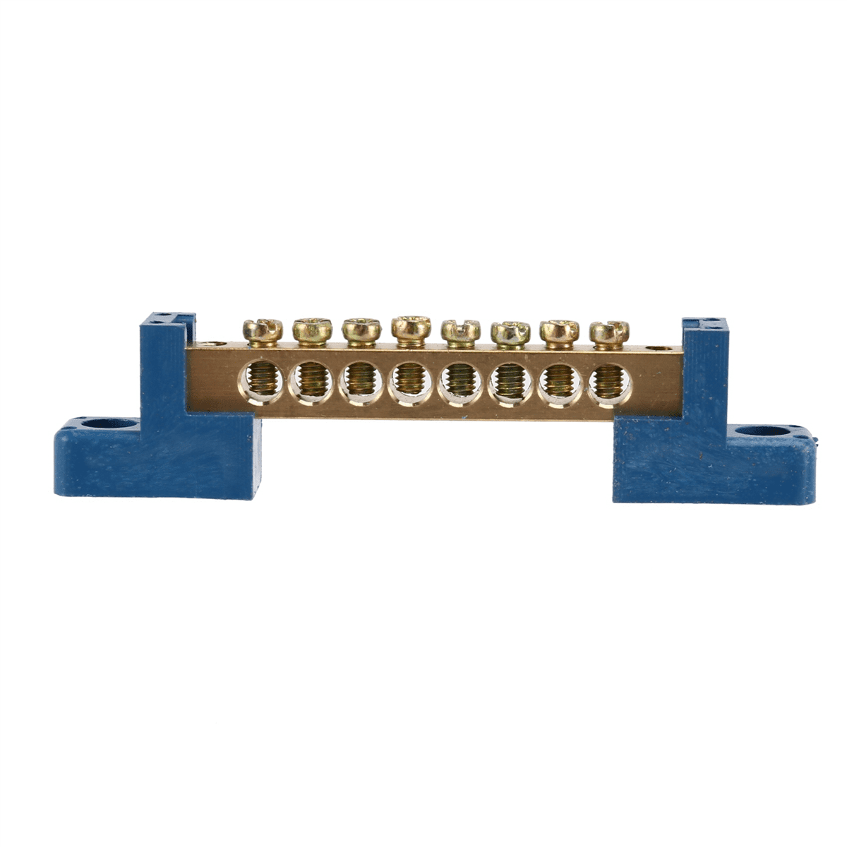 8 Terminal Bus Bar Terminal Block 20 Pack Brass Wire Screw Terminal for Car Boat Marine Ground Power Distribution