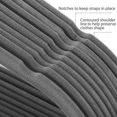 thumbnail image 7 of LYCAQL Velvet Hangers 20 Pack - Clothes Hanger W/Tie Bar - Non-Slip, Swivel Hook Slim Felt Hangers - Suits, Clothes, Pants, Coat Hanger - Gray Heavy Duty Non Slip, 7 of 7