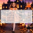thumbnail image 4 of YLYL Kids Girls Halloween Costume Cute Kitty Pumpkin Print Halter Tutu Dress Set with Bow Tie Ears Tail, 4 of 9