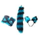 thumbnail image 4 of KAKOWELY 1 juego de guantes de animales peludos, diadema con orejas y cola para fiesta de Halloween, accesorios de disfraz de cosplay, orejas y cola de animales peludos., 4 of 5