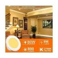 thumbnail image 2 of Solutions d'Éclairage Adaptables, Downlights Encastrés à LED de 4 Pouces Contrôlés par Application Bluetooth, Changement de Couleur RGB, Lumière Blanche Chaude, Luminaires de Plafond Dimmables Écoénergétiques, 2 of 5