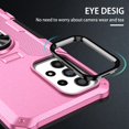 thumbnail image 5 of Allytechgroup for Samsung Galaxy S25 Case with Stand, [Built-in Kickstand] Support Magnetic Car Phone Mount Military Grade Drop Protection Phone Case for Samsung Galaxy S25, Pink, 5 of 10