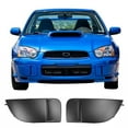thumbnail image 2 of Ikon Motorsports 2PCS Front Driver Passenger Side Fog Light Cover Bezel For 2004-2005 Subaru Impreza WRX Matte Black PP 57731FE300TG 57731FE801TG, 2 of 8