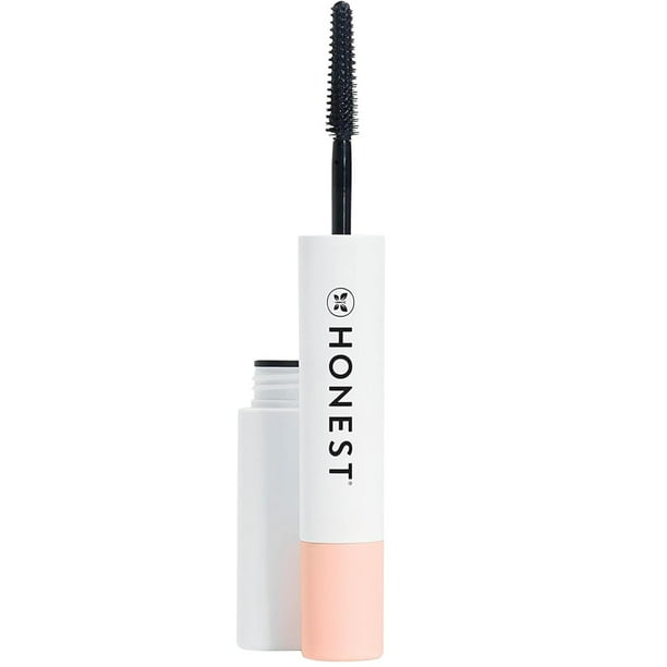 Máscara Honest Beauty 2 en 1 de longitud extrema negra, 8 ml