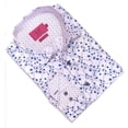 thumbnail image 1 of Elie Balleh Blue Geometric Print Boy's Dress Casual Button Down Shirt, 1 of 1