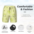 thumbnail image 3 of Balery Cute Frog3 Bañador para hombre, shorts de playa de secado rápido con entrepierna y forro de compresión-Small, 3 of 6