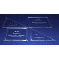 thumbnail image 2 of 4 Piece Square & Triangle Set 4" & 5" -- " Clear Acrylic - Quilt Templates- 1/8, 2 of 3