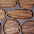 thumbnail image 3 of OUSITAID Wooden  Pastry Serving Plate Rectangle Food Dish Dried Fruit Tray Tableware, 3 of 10