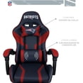 thumbnail image 4 of SILLA GAMER RECLINABLE CON REPOSA PIES NFL NEW ENGLAND PATRIOTS 100% ORIGINAL, 4 of 8