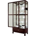 thumbnail image 4 of Howard Miller Williamson Curio Cabinet 680-515  Espresso Finish Home Decor, Full-Extension Drawer, Five Glass Shelves, Six Level Display Case, Locking Slide Door, Halogen Light, 4 of 6