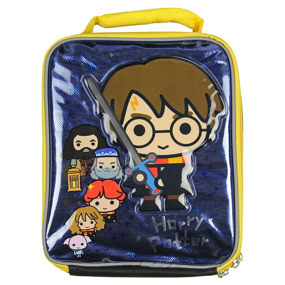 Harry Potter Lunch Box Soft Kit Insulated Bag Chibi Hogwarts Walmart